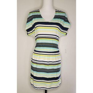 LA Made Beach Belted Scrunch Waist Dress XS